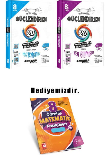 8.sınıf Güçlendiren 20'li Denemeler 2'li Set (Güncel Marif Model)
