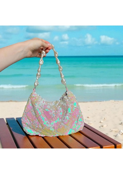 Payetli Pullu Inci Askılı Abiye Günlük Çanta fiyatları