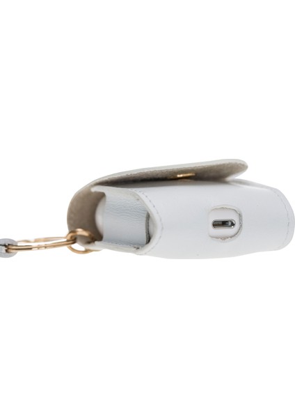 Apple Airpods 2.nesil Uyumlu Deri Kılıf Mai Snap F3 Beyaz indirimleri