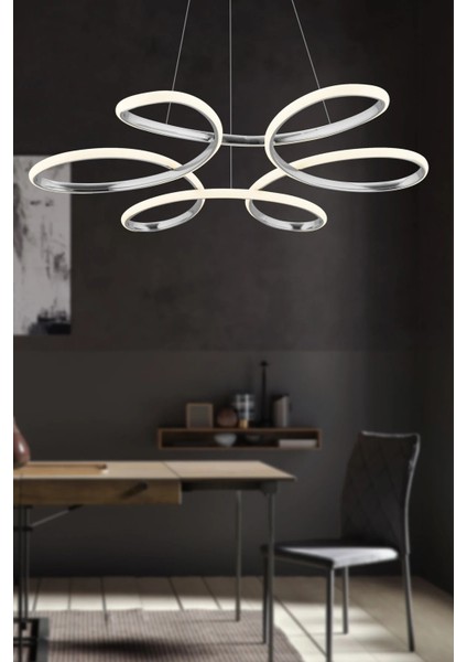 Ikon Model Hol Antre Mutfak Salon Yatak Çocuk Odası Modern LED Beyaz Işık Avize