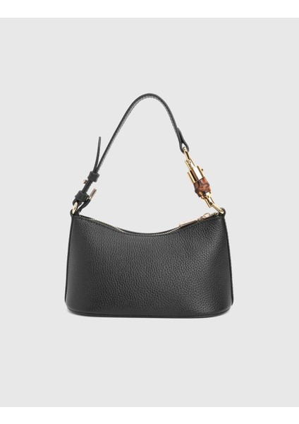 Roomy Hakiki Floter Deri Siyah Kadın Omuz Çantası fırsatları