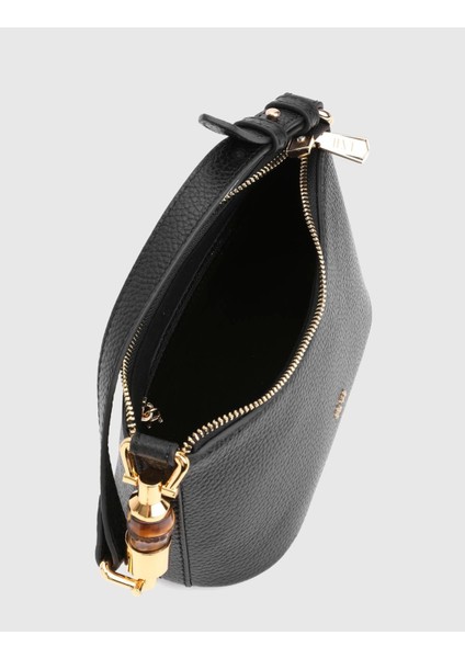 Roomy Hakiki Floter Deri Siyah Kadın Omuz Çantası indirimleri