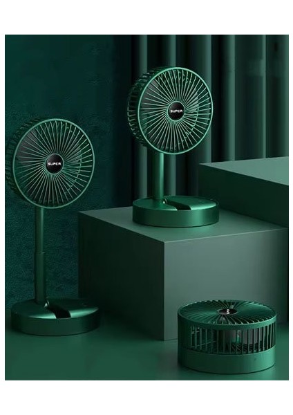 Katlanabilir Uzayabilir Taşınabilir Kablosuz Şarjlı Portatif Masa Üstü Fan fiyatları