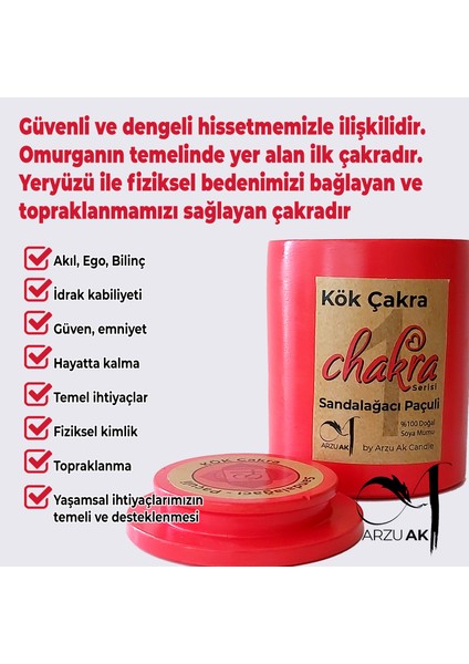 Meditasyon Serisi Kök Çakra Dengeleyici Doğal Soya Mumu - Doğal Taş Ilaveli Enerji Mumu indirimleri