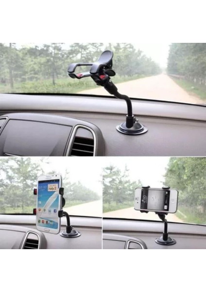Akrobat Cama Sabitlenen Güçlü Vakumlu 360 Derece Dönen Tüm Modellere Uyan Oto Telefon Tutucu indirimleri