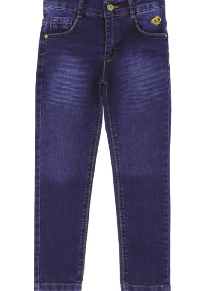 Erkek Çocuk Likralı Esnek Belli Jean Pantolon 13-17 Yaş 12368