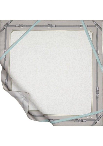 Ipekevi Manej Tivil Ipek Eşarp Buz Beyazı