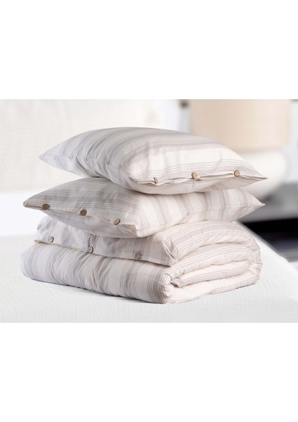 Naturel Pamuk Çift Kişilik Nevresim Seti Cappuccino fiyatları