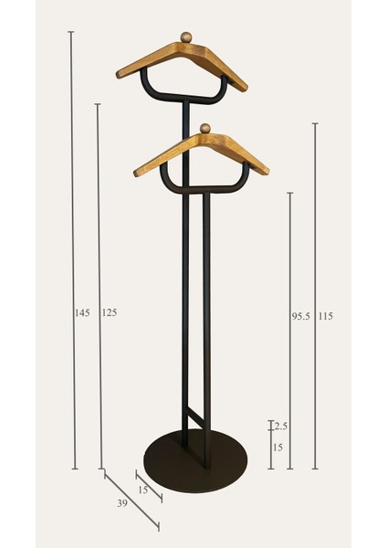 Modern Metal Dilsiz Uşak Askılık – Geniş Depolama, Yerli Üretim