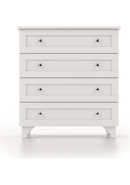 Smart 4 Çekmeceli Şifonyer Beyaz