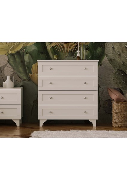 Smart 4 Çekmeceli Şifonyer Beyaz modelleri