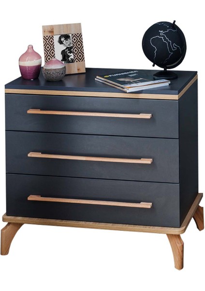 Gusto 3 Çekmeceli Şifonyer Antrasit fiyatları