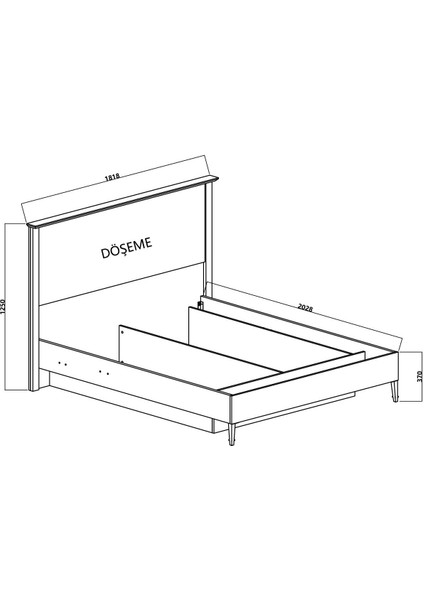 Helin Başlıklı Karyola 160X200 Beyaz indirimleri