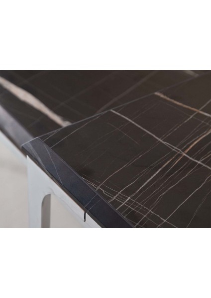 Amore Orta Sehpa Takımı Siyah / Krom fiyatları