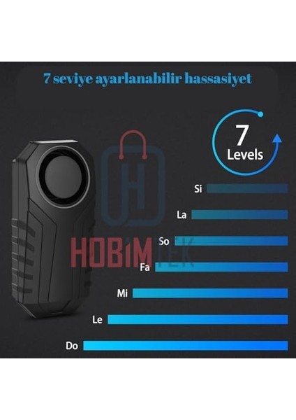 Motosiklet Bisiklet Alarmı Uzaktan Kumandalı 113DB Su Geçirmez Kablosuz Hırsızlık Koruması Alarm Bisiklet Araba Scooter Pilli modelleri