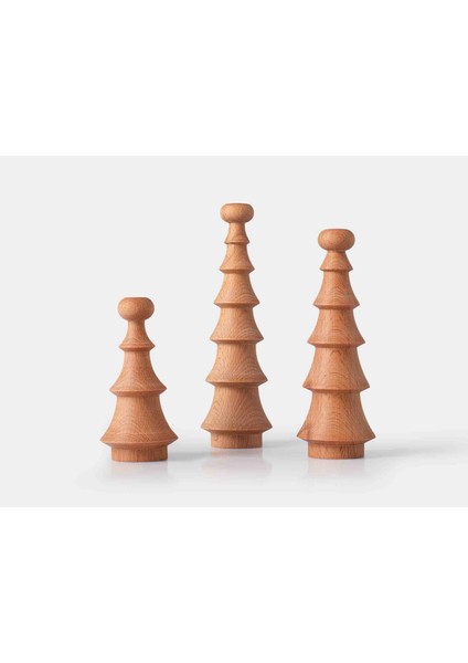 Prism 3'lü Ahşap Biblo Set