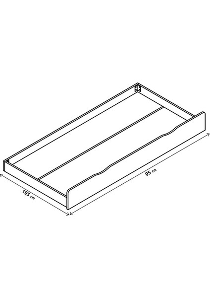 Golf / Fonte Yavrulu Karyola Altı 90X190 modelleri