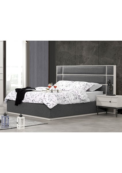 Salvo Başlıklı Bazalı Karyola 160X200 Antrasit modelleri