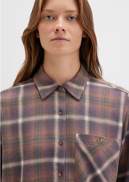 Kareli Kahverengi Gömlek 1211284-83169