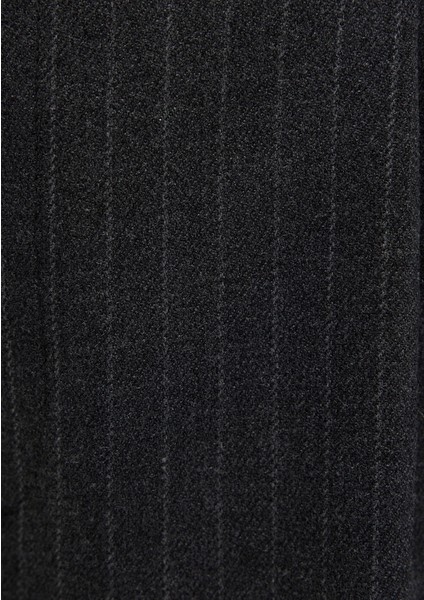 Çizgili Gri Kumaş Pantolon 1011090-89872