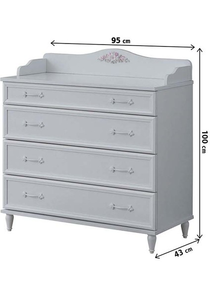 Pamira 4 Çekmeceli Şifonyer Beyaz modelleri