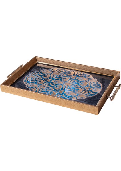 Dekoratif Kulplu Tepsi ST-6021