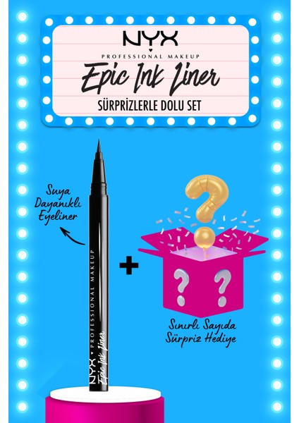 siyah Eyeliner - Epic Ink Liner + Sürpriz Hediye