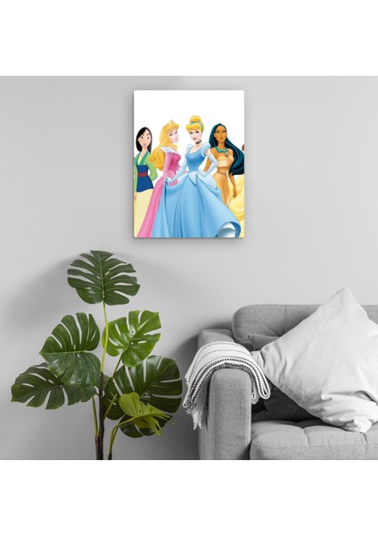 Disney Prensesleri Metal Tablo Model 1