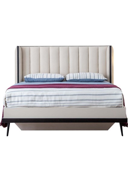 Sephia Başlıklı Bazalı Karyola 160X200 Krem