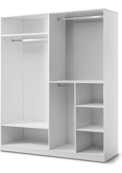 Sardes 4 Kapaklı Aynalı Gardırop Beyaz fiyatları