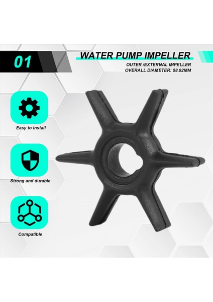 Mercury Dıştan Takma Motor Için 47-42038 Dıştan Takma Su Pompası Pervanesi (Yurt Dışından) fırsatları