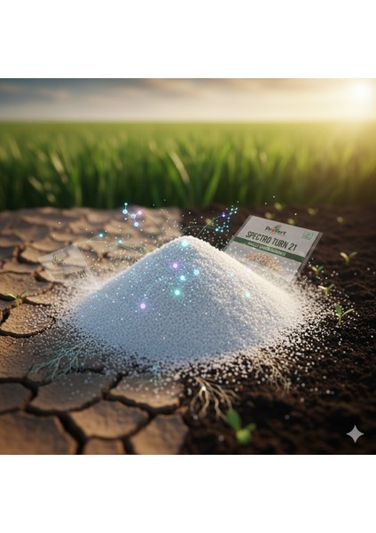 Spectro Turn 21 - %21 Azot (Nh4), %60 Kükürt (So3) - Toz/kristal Form - Nitrifikasyon Inhibitörlü Akıllı Gübre | Yüksek Verim ve Toprak Dengeleyici fırsatları