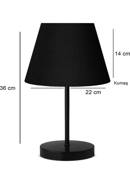 Ahenk Abajur Siyah modelleri