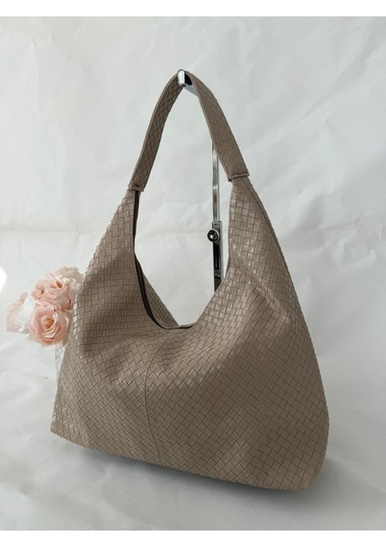 Örgü Deri Omuz Çantası Hobo Çanta – Omuz Askılı, Yumuşak Deri, Günlük & Şık Spacious Shoulder Bag modelleri