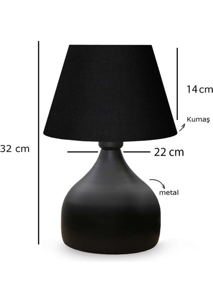 Mondo Abajur Siyah modelleri