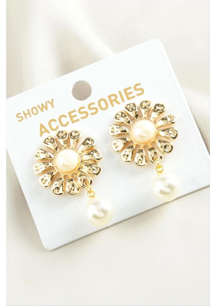 Papatya Trend Inci Küpe