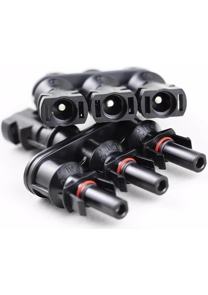 MC4 3’lü T Branch Konnektör | Solar Panel Bağlantı Splitter | 1’e 3 Çoğaltıcı – Su Geçirmez, UV Dayanımlı