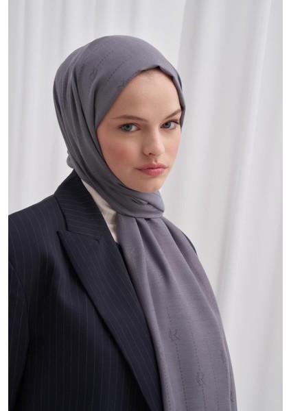 Monogram Jakar Italyan Ipekli Şal Gri fiyatları