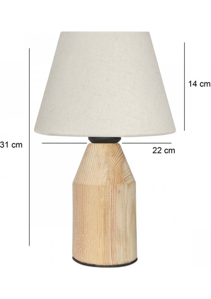 Haven Abajur Ahşap Krem modelleri