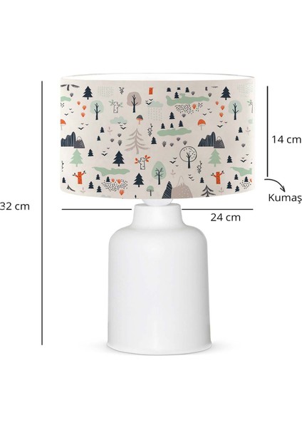 Pine Abajur Krem modelleri