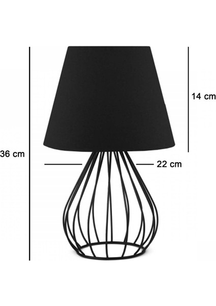 Melis Abajur Siyah fiyatları