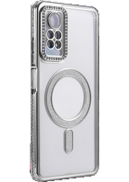 CPT05 Xiaomi Redmi Note 12 Pro 4g Joke Simli Magneticsafe Kılıf - Gümüş modelleri