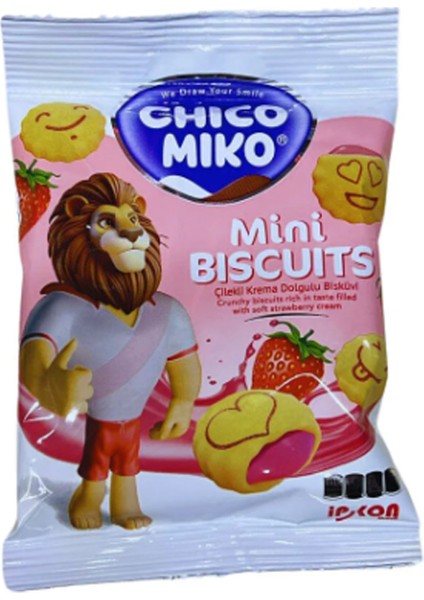 Chico Miko Çilekli Bisküvi 35GR 24LÜ Paket