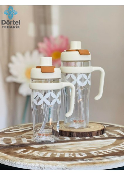 H2O Tritan Saplı Pipetli Matara 1250 ml