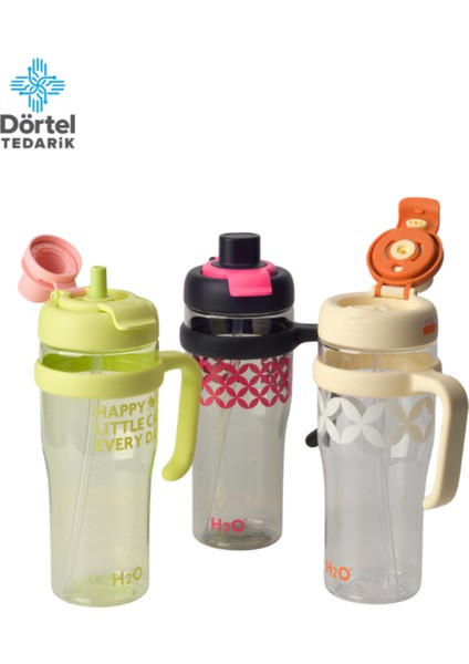 H2O Tritan Saplı Pipetli Matara 1250 ml modelleri