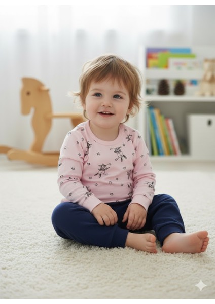 Kız Erkek Çocuk Bebek Uzun Kollu Çıtçıtlı Body-Badi %100 Pamuk 1-2-3-4-5-6 Yaş