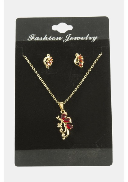 Yusufçuk Zirkon Taşlı Set Kolye