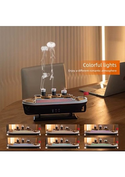 Sonx Titanic Gemi Hava Nemlendirici Fonksiyonlu Buhar Makinesi Kumandalı fırsatları