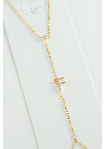 Harf Zirkon Taşlı Lüks Çelik Şahmeran