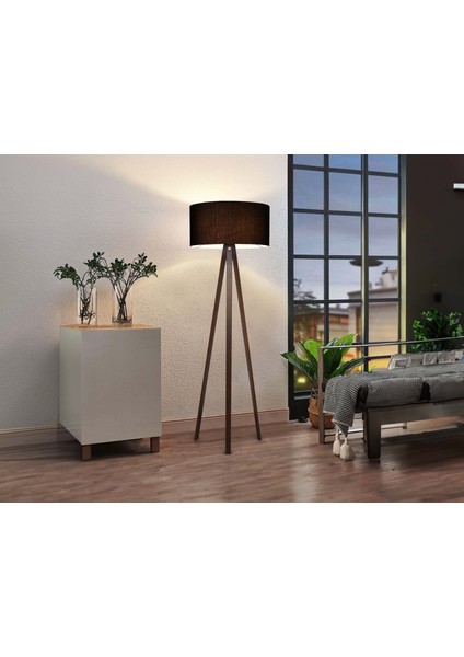 Trio Lambader Ahşap Siyah